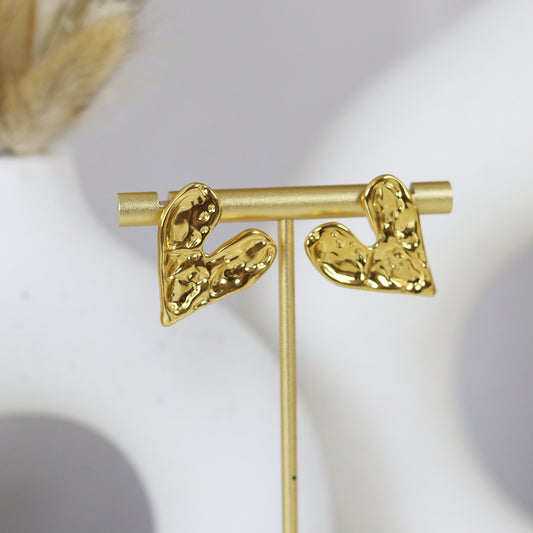 Stainless Steel Gold Plated Earrings #E23