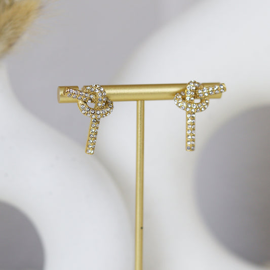Stainless Steel Gold Plated Earrings #E27