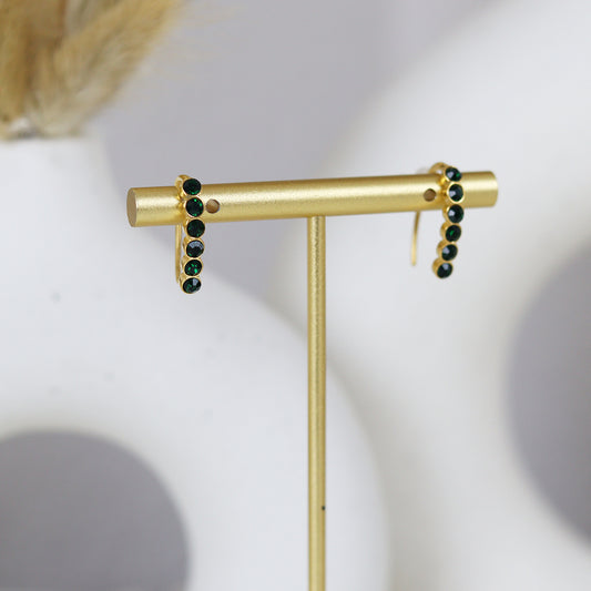 Stainless Steel Gold Plated Earrings #E28