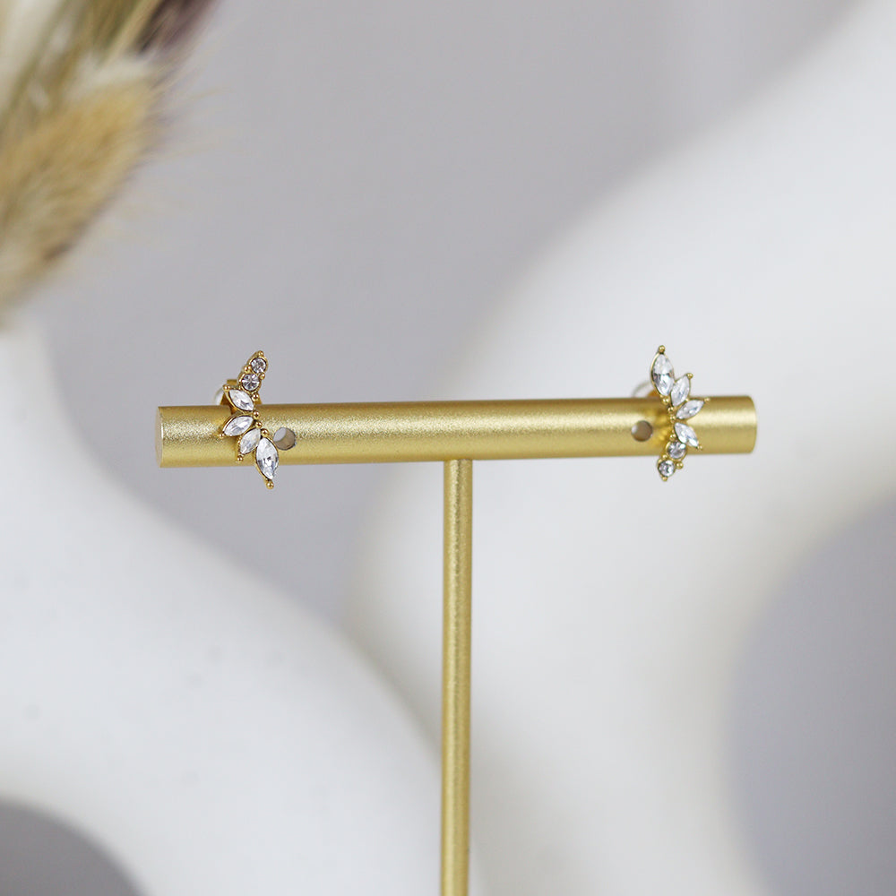 Stainless Steel Gold Plated Earrings #E29