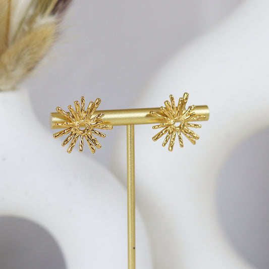 Stainless Steel Gold Plated Earrings #E31