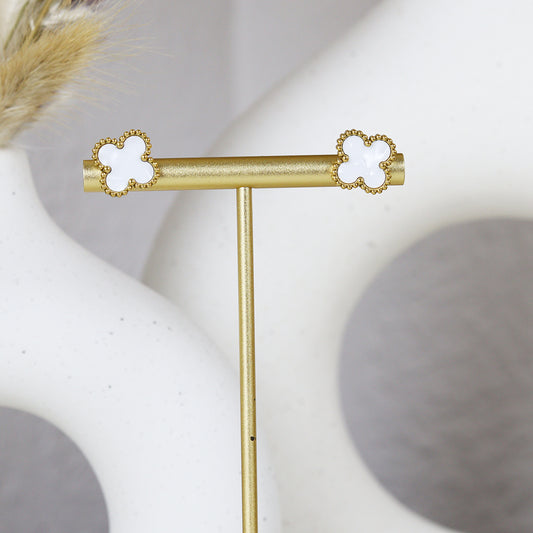 Stainless Steel Gold Plated Earrings #E34