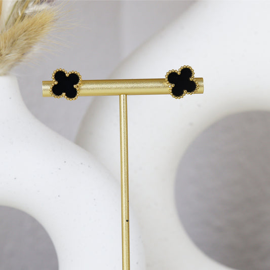 Stainless Steel Gold Plated Earrings #E35
