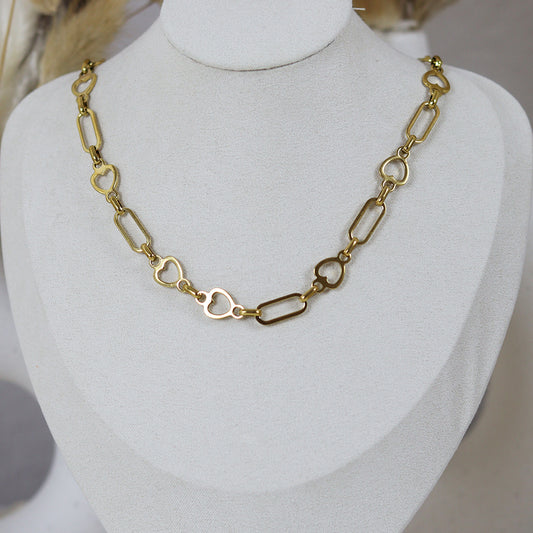 Stainless Steel Gold Plated Necklace #N31