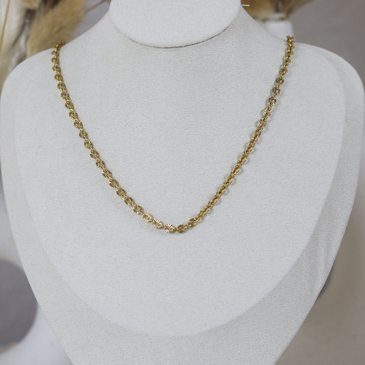 Stainless Steel Gold Plated Necklace #N32