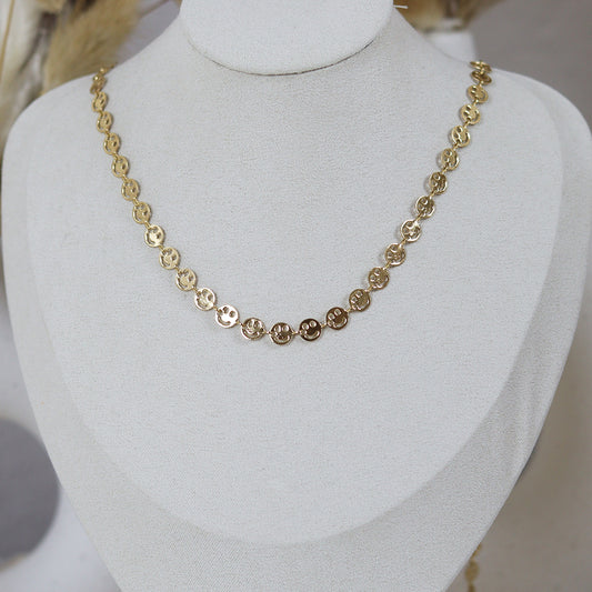 Stainless Steel Gold Plated Necklace #N37