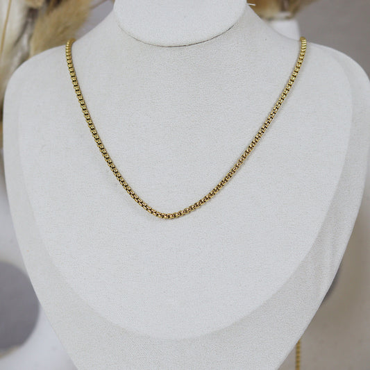 Stainless Steel Gold Plated Necklace #N38