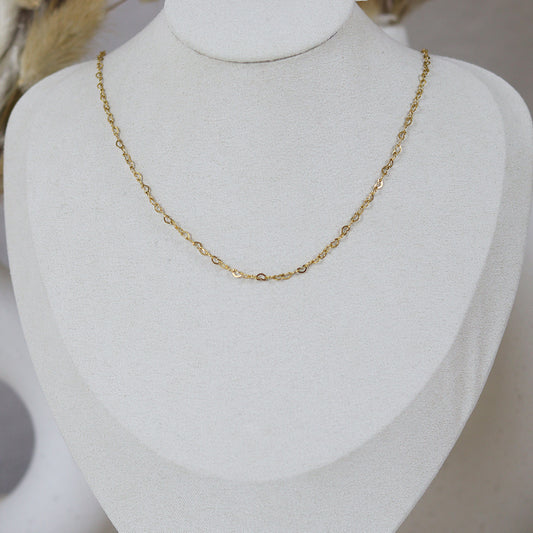 Stainless Steel Gold Plated Necklace #N41