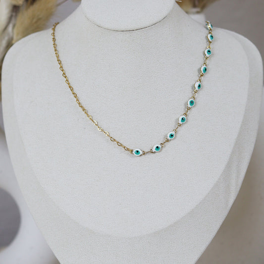 Stainless Steel Gold Plated Necklace #N43