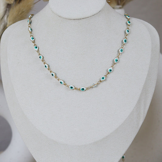 Stainless Steel Gold Plated Necklace #N44