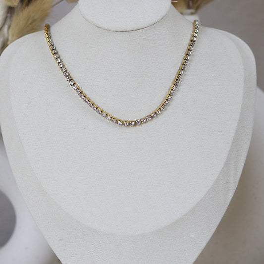 Stainless Steel Gold Plated Necklace #N45