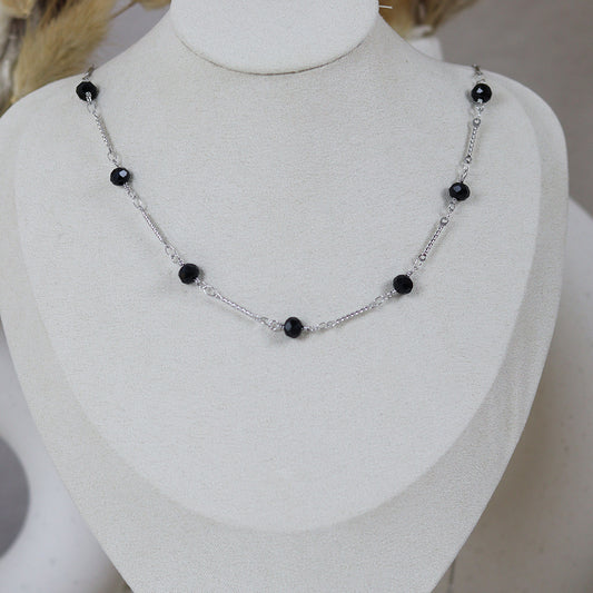 Stainless Steel Silver Plated Necklace #N46