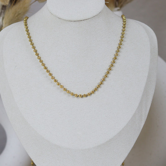 Stainless Steel Gold Plated Necklace #N49