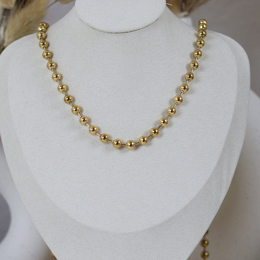 Stainless Steel Gold Plated Necklace #N50