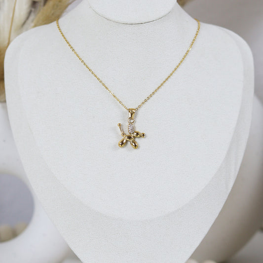 Stainless Steel Gold Plated Necklace #N54