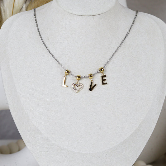 Stainless Steel Silver Plated Necklace #N58
