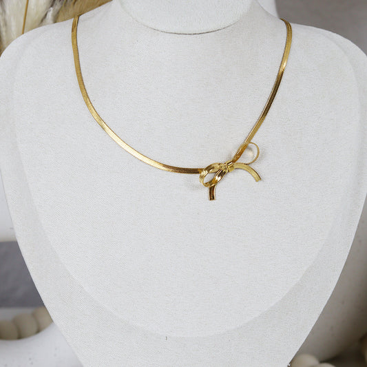 Stainless Steel Gold Plated Necklace #N59