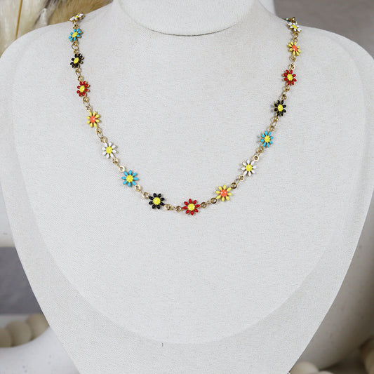 Stainless Steel Gold Plated Necklace #N61