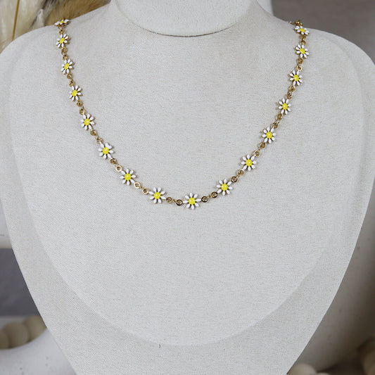 Stainless Steel Gold Plated Necklace #N62