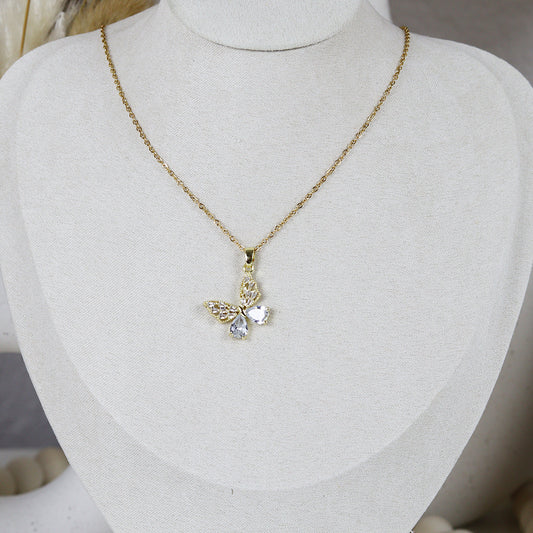 Stainless Steel Gold Plated Necklace #N63