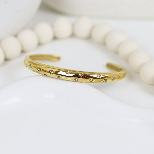 Stainless Steel Gold Plated Bracelet #B19