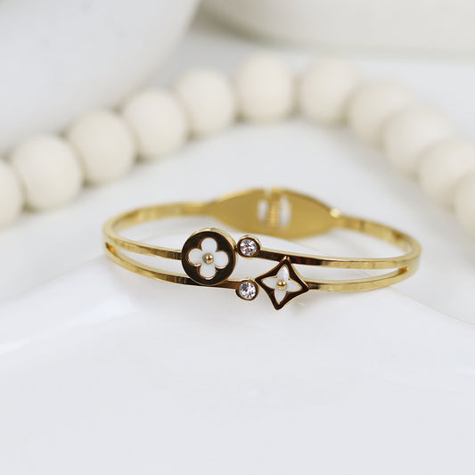 Stainless Steel Gold Plated Bracelet #B2