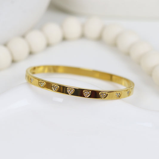 Stainless Steel Gold Plated Bracelet #B22