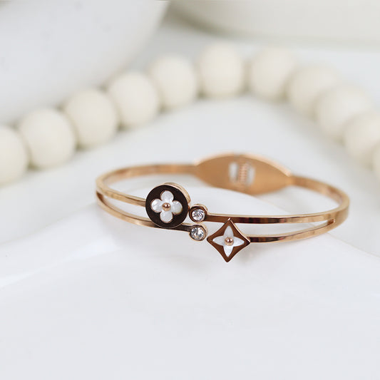 Stainless Steel Rose Gold Plated Bracelet #B3