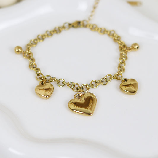 Stainless Steel Gold Plated Bracelet #B31