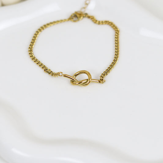 Stainless Steel Gold Plated Bracelet #B51