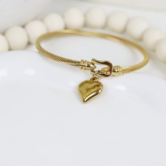Stainless Steel Gold Plated Bracelet #B55