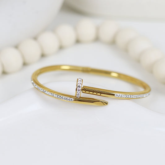 Stainless Steel Gold Plated Bracelet #B6