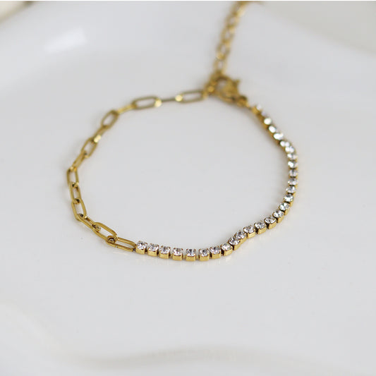 Stainless Steel Gold Plated Bracelet #B66