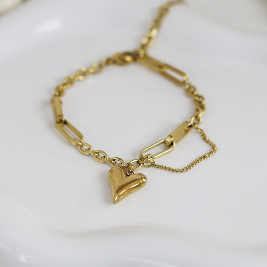 Stainless Steel Gold Plated Bracelet #B67