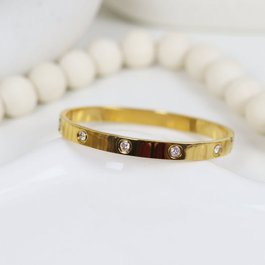 Stainless Steel Gold Plated Bracelet #B9