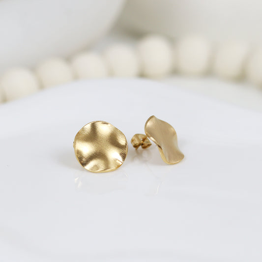 Stainless Steel Gold Plated Earrings #E2