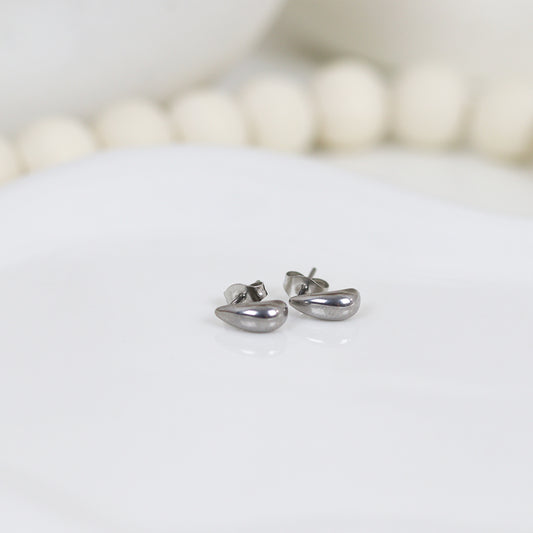 Stainless Steel Silver Plated Earrings #E7