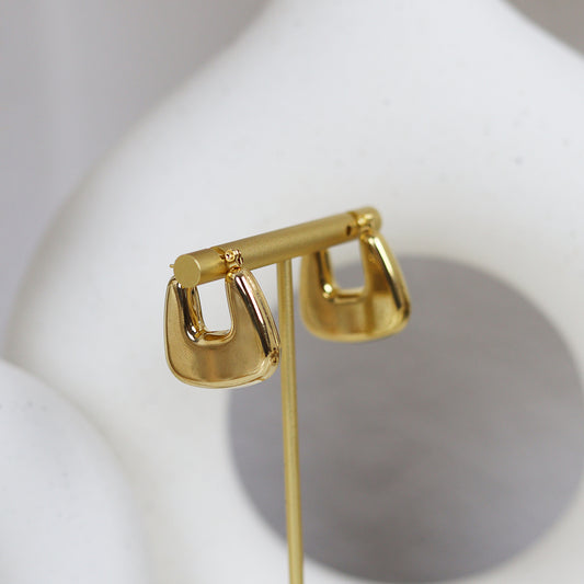Stainless Steel Gold Plated Earrings #E10