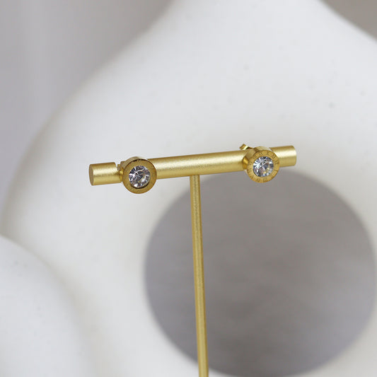 Stainless Steel Gold Plated Earrings #E15