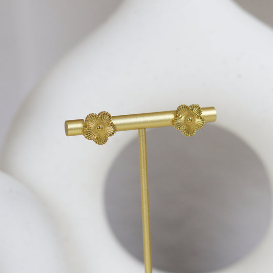 Stainless Steel Gold Plated Earrings #E17