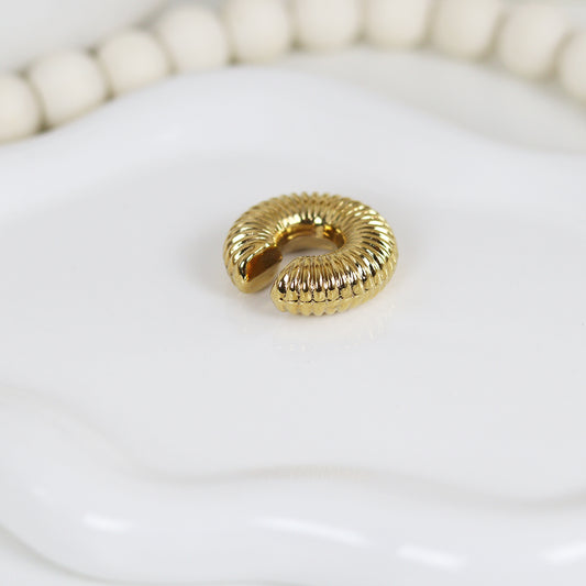 Stainless Steel Gold Plated Earcuff #E18