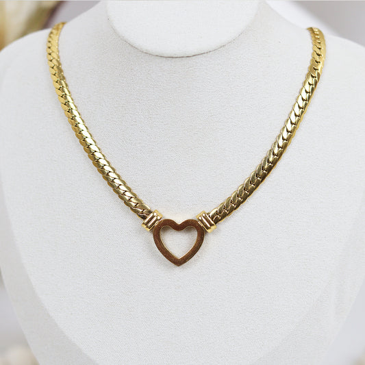 Stainless Steel Gold Plated Necklace #N1