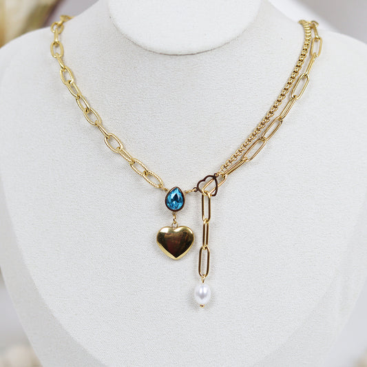 Stainless Steel Gold Plated Necklace #N3