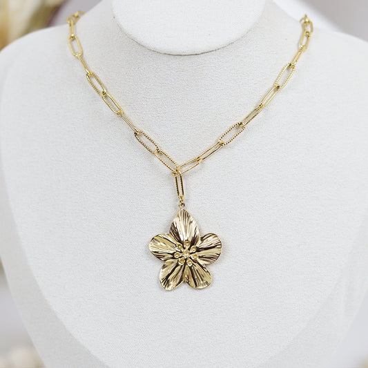 Stainless Steel Gold Plated Necklace #N4