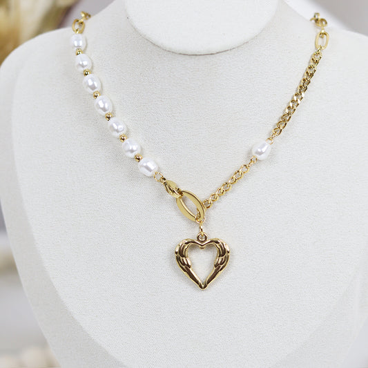 Stainless Steel Gold Plated Necklace #N7