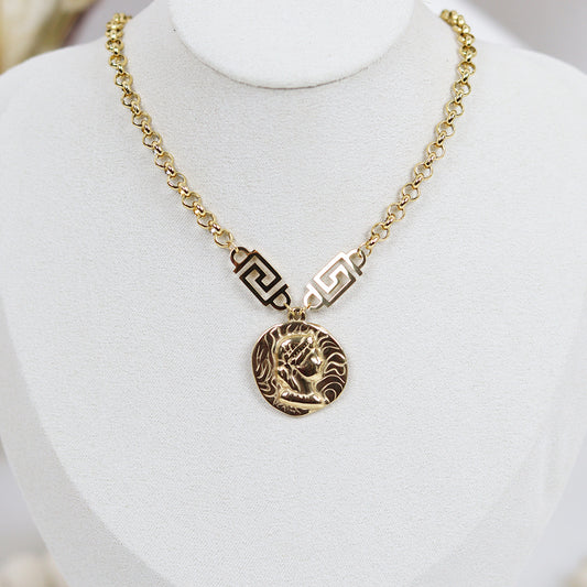Stainless Steel Gold Plated Necklace #N8