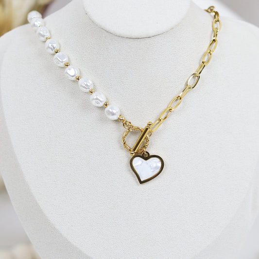 Stainless Steel Gold Plated Necklace #N9