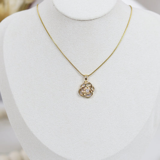 Stainless Steel Gold Plated Necklace #N16
