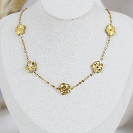 Stainless Steel Gold Plated Necklace #N18