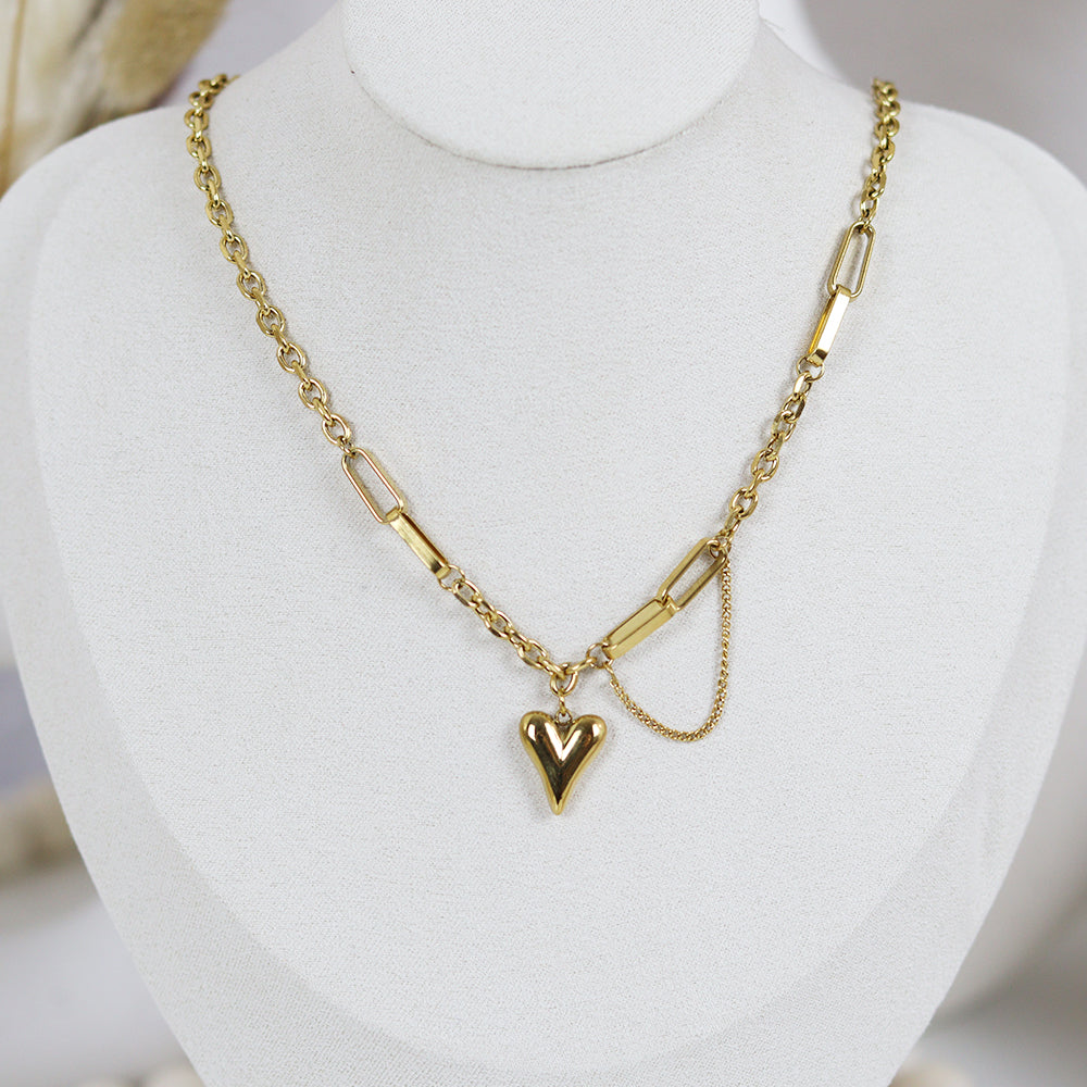 Stainless Steel Gold Plated Necklace #N21